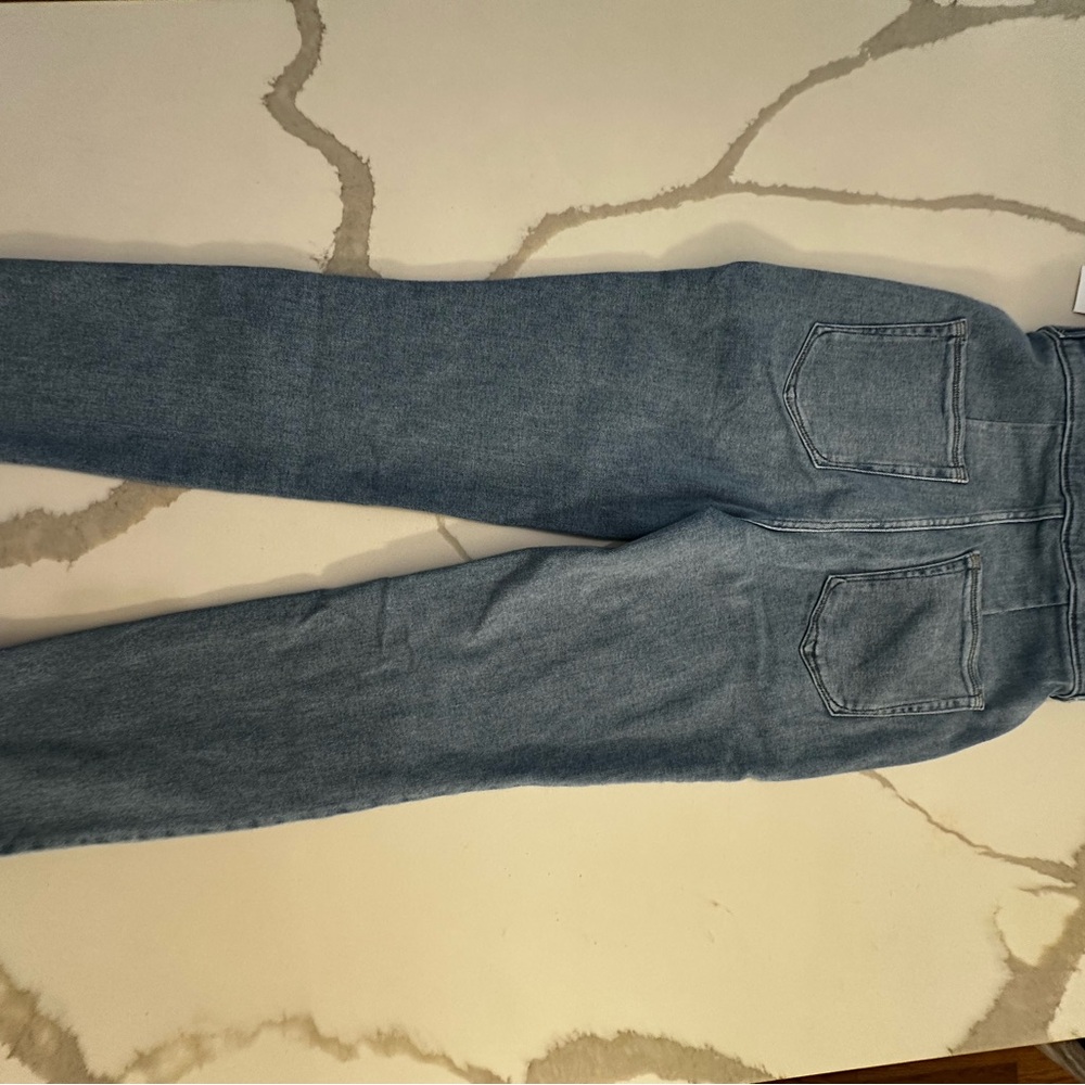 Anthro Good American Fit For Success Jumpsuit Blue Denim 274 - Picture 8 of 8